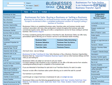 Tablet Screenshot of businessesforsaleonline.com
